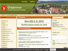 Tablet Screenshot of drazovice.cz